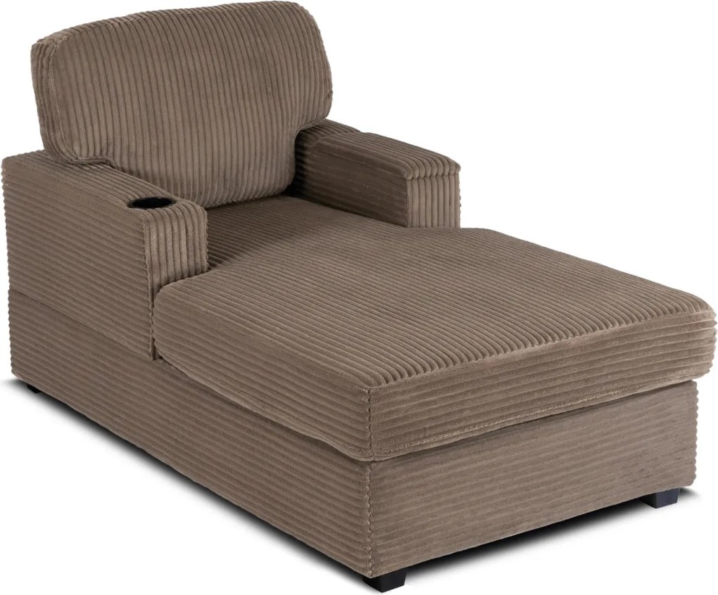 Pihenőfotel bézs színben, kordbársony kárpittal NEO