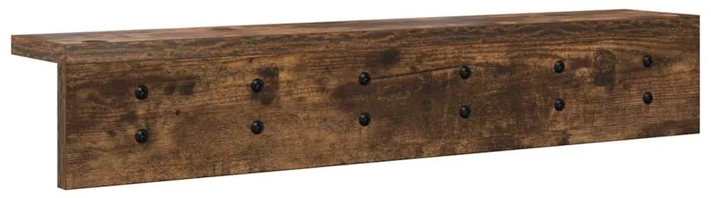 Fali Kabáthorog Füstölt tölgy 60 x 10.5 x 10.5 cm Faanyag