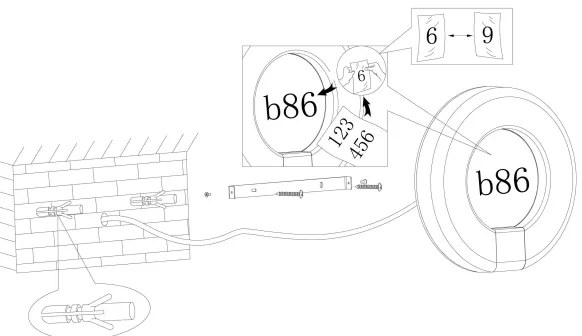 Eglo 98147 - LED Házszám MARCHESA LED/15W/230V IP44
