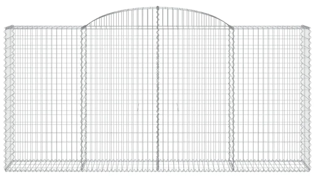 20 db íves horganyzott vas gabion kosár 300x50x140/160 cm