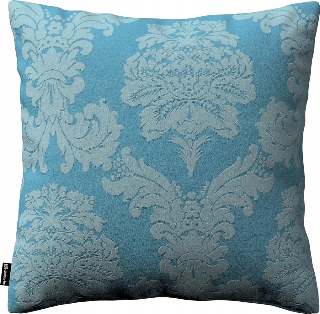 Párnahuzat 43x43 akantusz levelek kék alapon