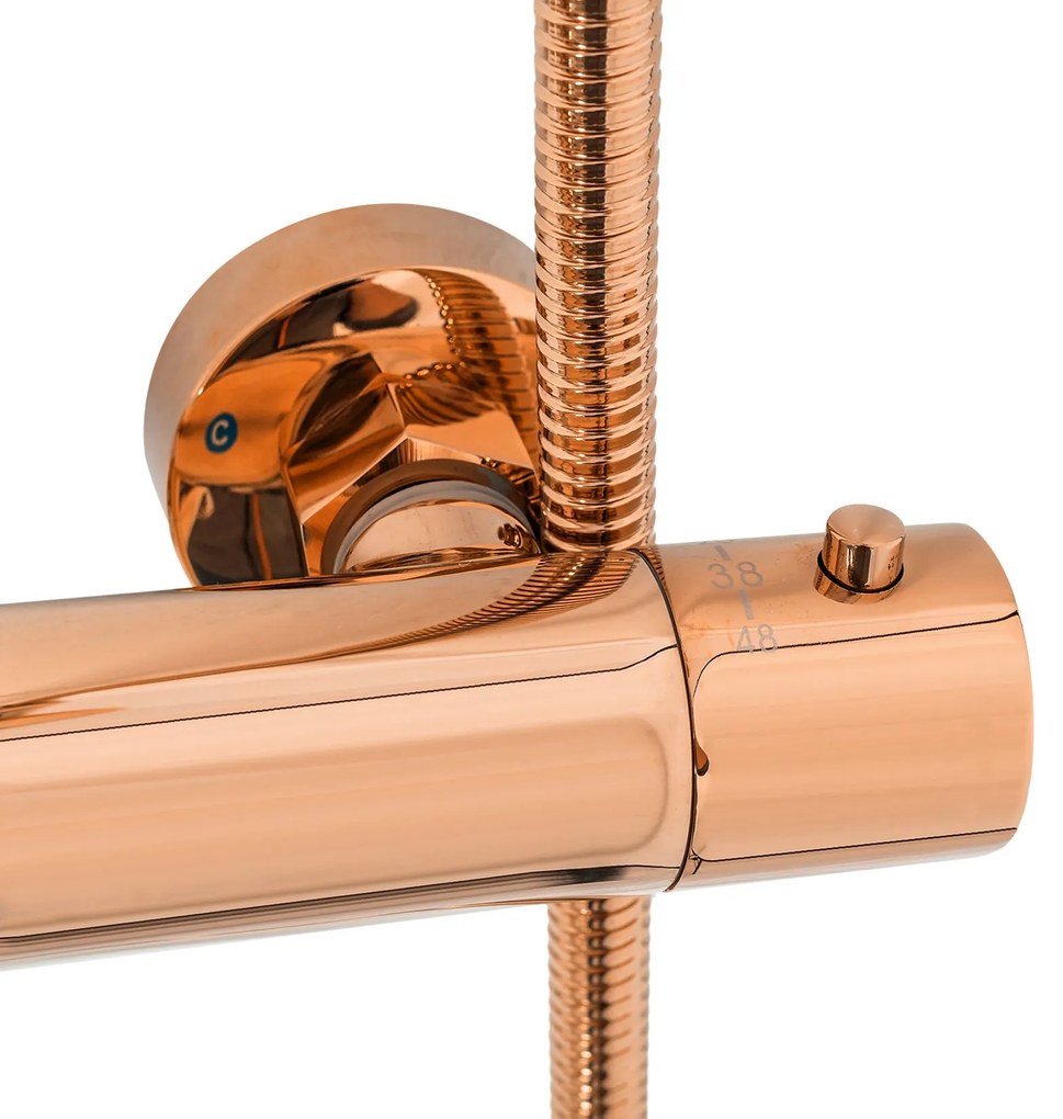 Zuhanyszett Termosztátos REA Lungo Rose Gold
