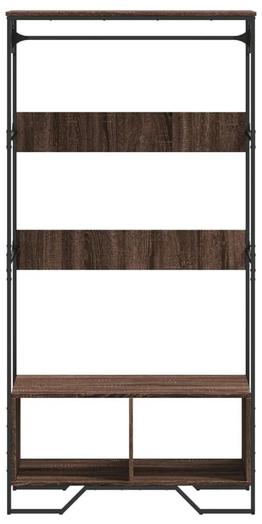barna tölgy színű szerelt fa ruhásszekrény 90 x 50 x 180 cm