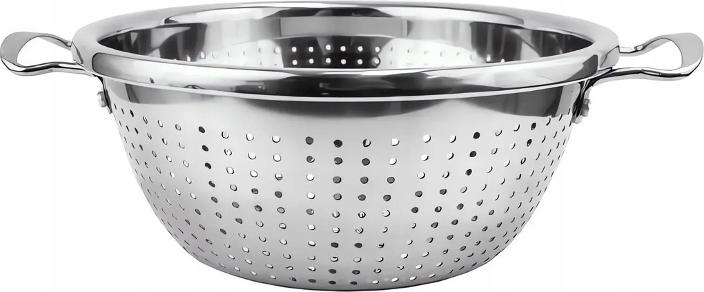 Pronett 3561Rozsdamentes acél szűrőedény fogantyúkkal 24 cm