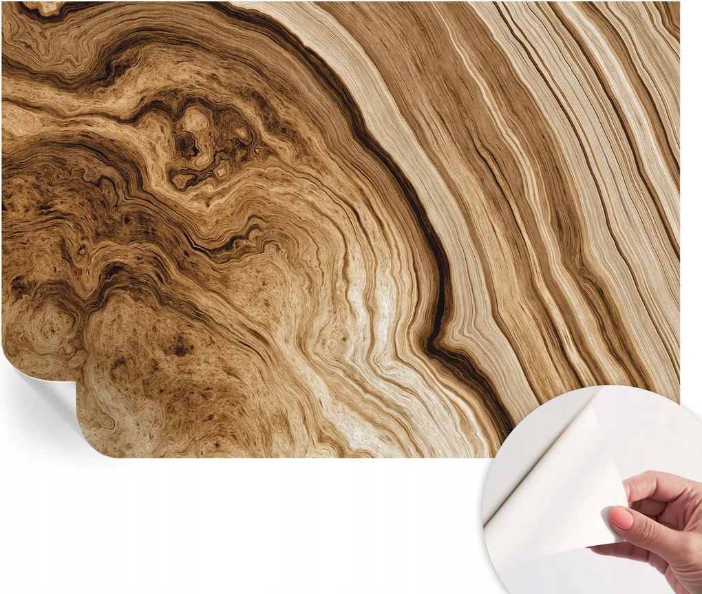 Dekoratív Öntapadós Tapéta Divatos Minták Fa Befőttesüvegek 104x70 cm