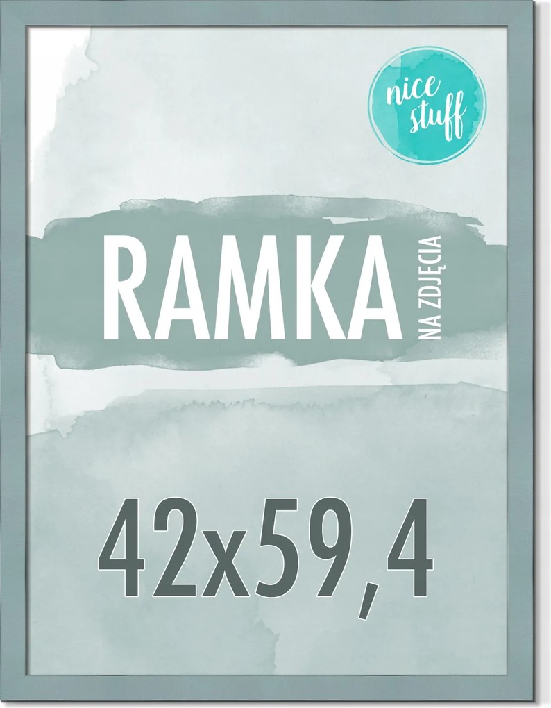 Képkeret A2 42x59,4 Képkeret Fotó 594x42 Szürke-kék