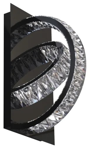 Zuma Line MX3274-2-3BCT-LED TULA fali lámpa LED/18W/230V 2700-6000K fekete