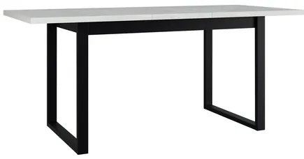 Széthúzható étkezőasztal Elarna 80 x 140 180 III (szonoma tölgy + fekete)  (4-8 fő részére). 1105374