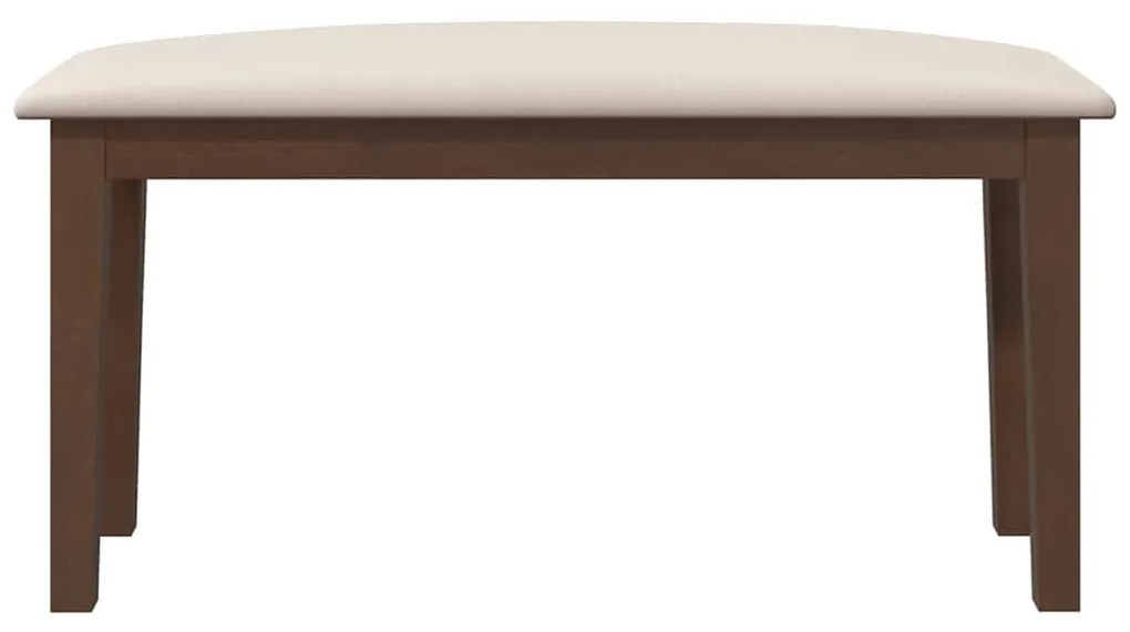 barna tömörfa gumiból pad 90 cm