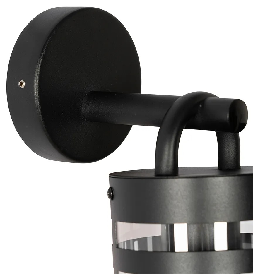 Ipari kültéri fali lámpa fekete IP44 - Ruben