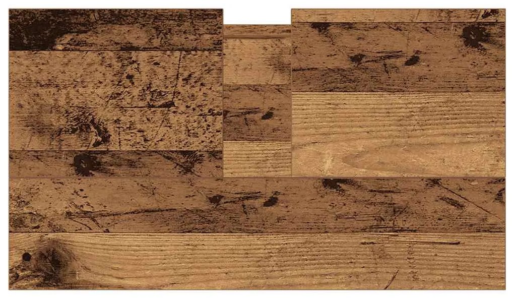 antik fa színű szerelt fa fürdőszobaszekrény 58 x 33 x 60 cm