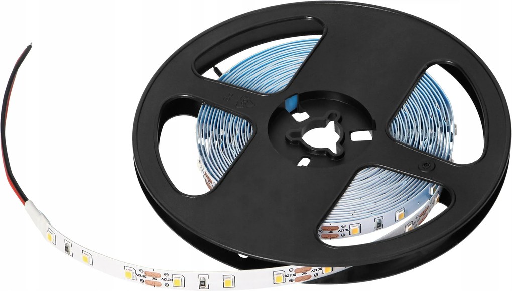 Led szalag 12V, 2835, 60L/m, 500lm/m, 4,8W/m, IP20, 4000K, 5m