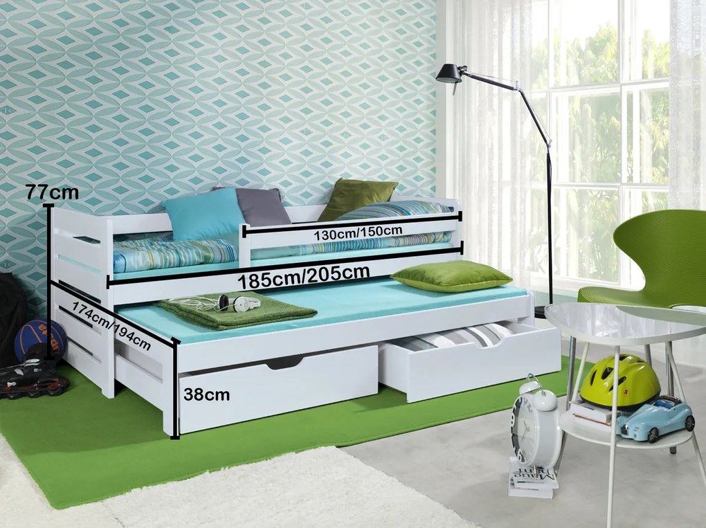 Ourbaby Praktik fehér 180x80 cm