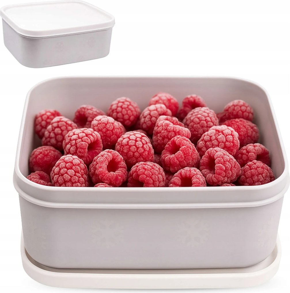 No Frost Műanyag Ételtároló Doboz Sütemény hűtőszekrényhez 700ml