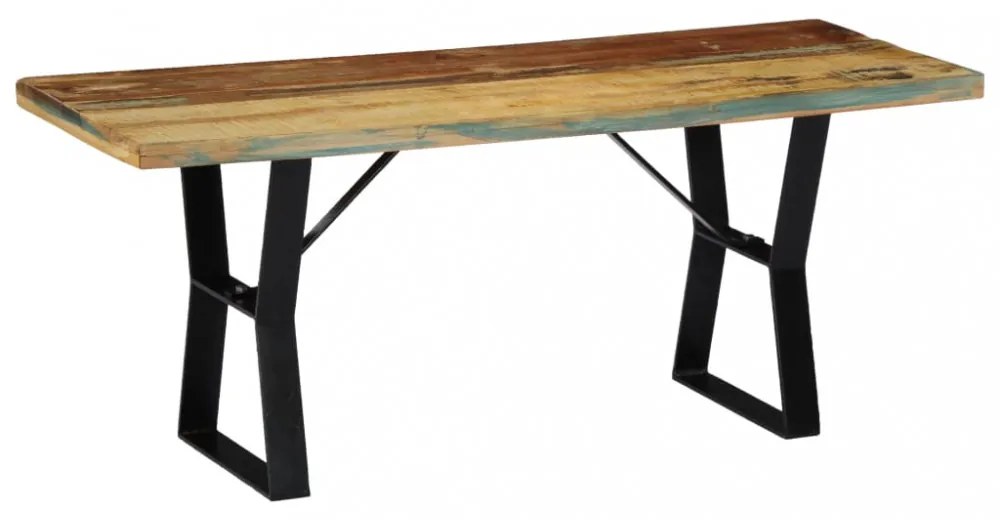 tömör újrahasznosított fa pad 110 cm