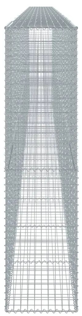 horganyzott vas gabion kosár fedéllel 1100 x 50 x 200 cm