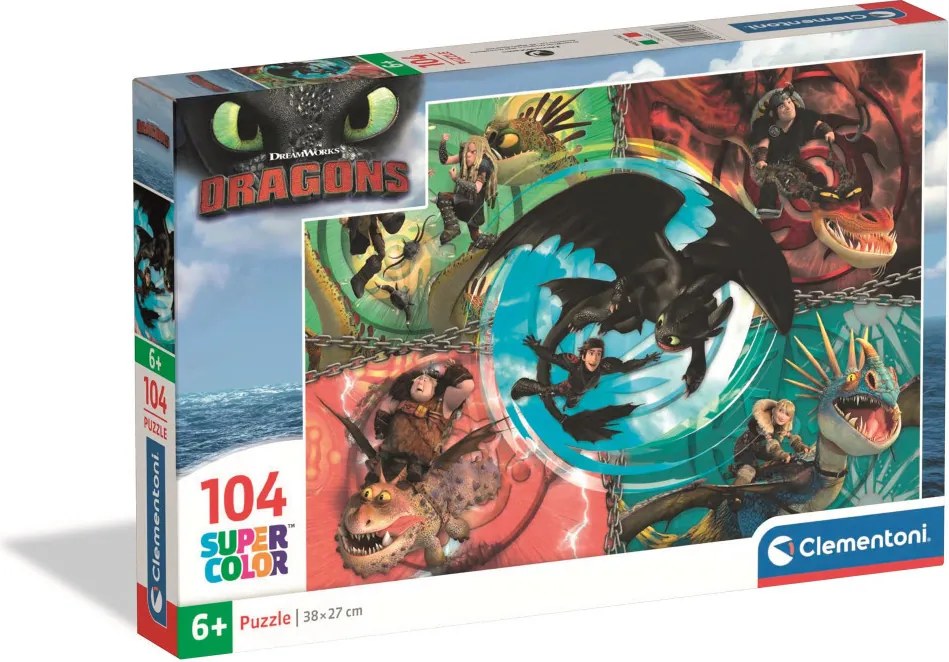 Így neveld a sárkányodat Friends 104 db-os puzzle Clementoni