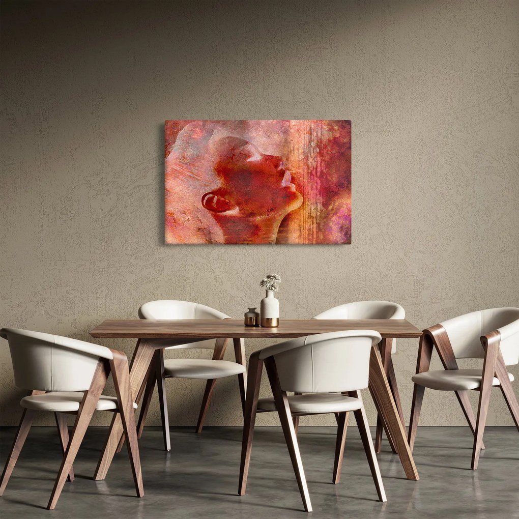 Kép - Egy női arc profilja (90x60 cm)