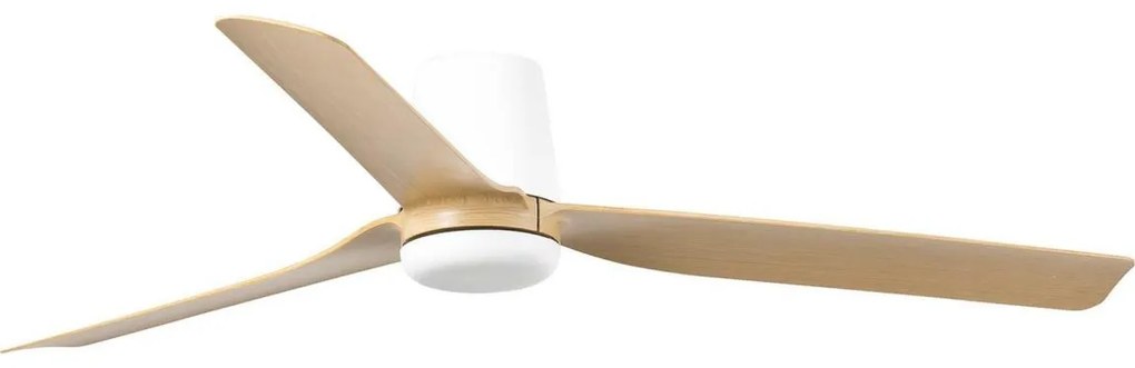 FARO 33829WT - Mennyezeti ventilátor PUNT TUB M barna/fehér átm. 132 cm WT + távirányító
