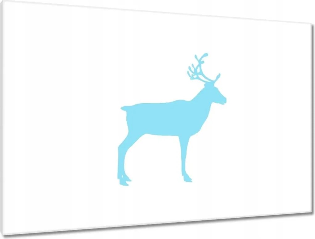 Vászonkép 120x80 Kék rénszarvas
