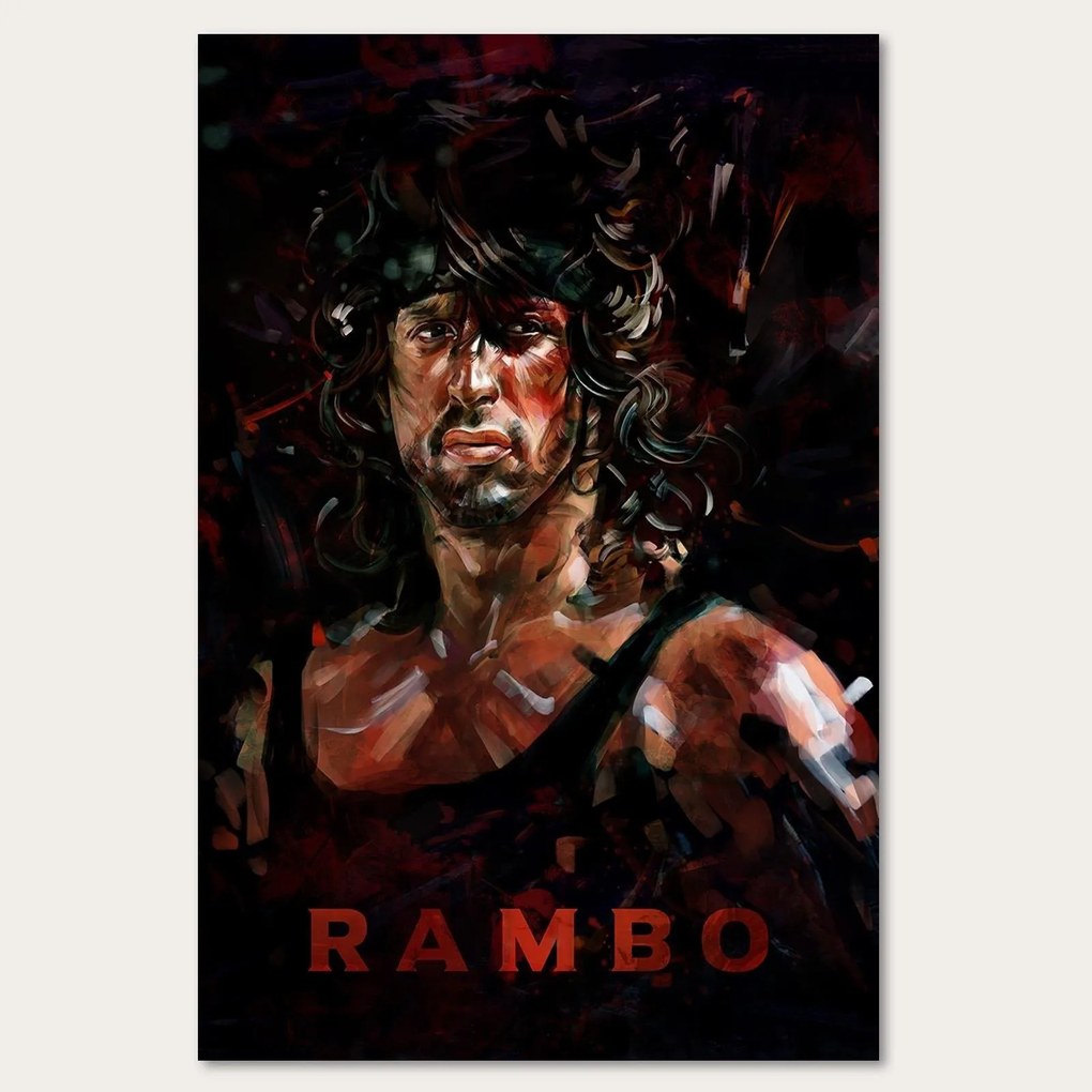 Gario Vászonkép Rambo, Sylvester Stallone - Dmitry Belov Méret: 40 x 60 cm