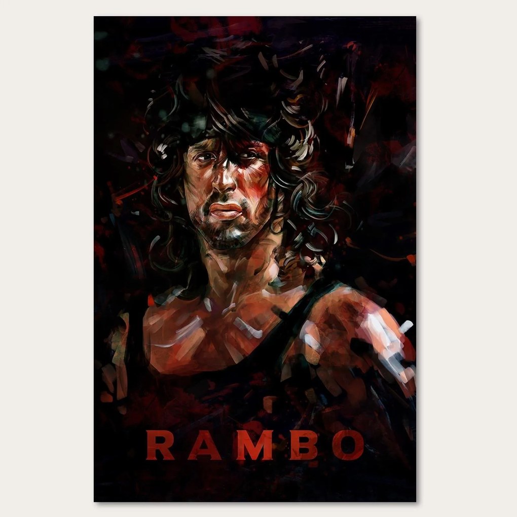 Gario Vászonkép Rambo, Sylvester Stallone - Dmitry Belov Méret: 70 x 100 cm