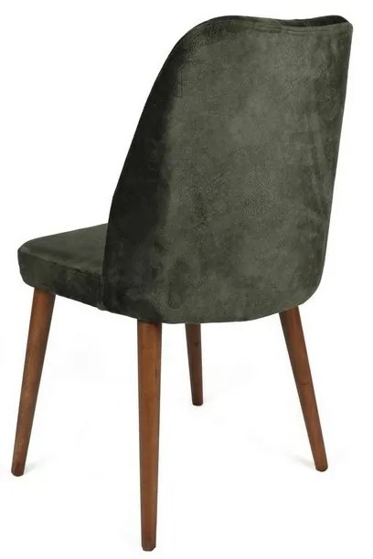 Alfa Khaki és Walnut étkezőszék-készlet, 2 db
