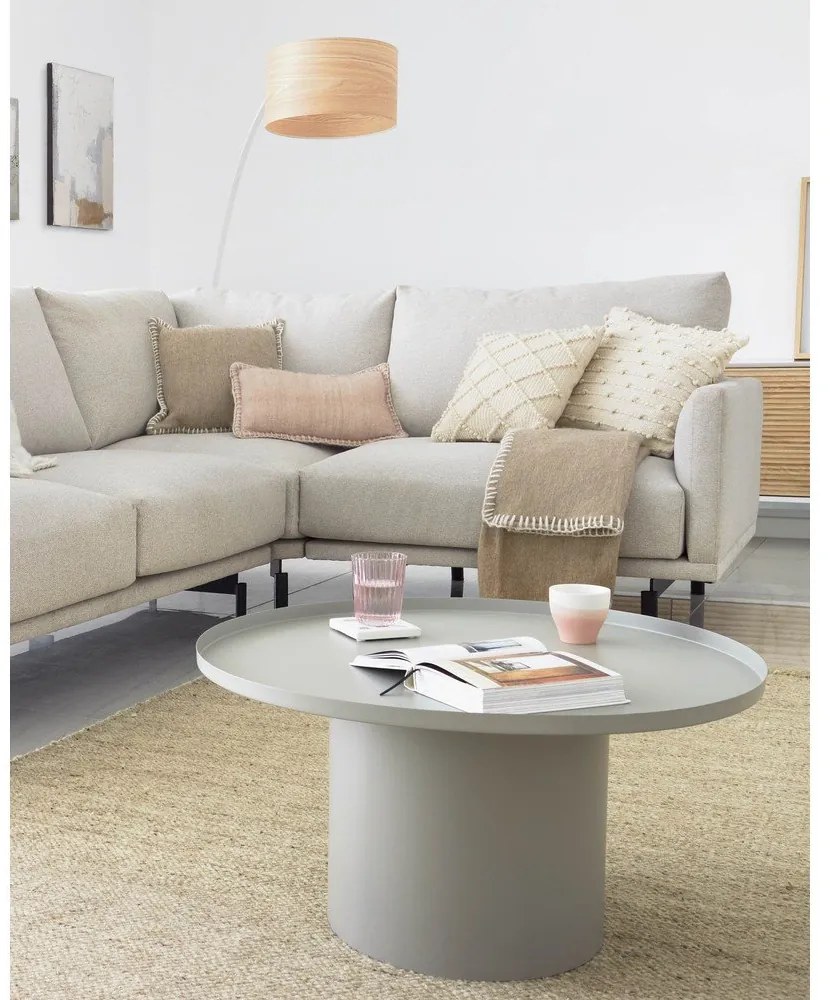 Fém kerek tárolóasztal ø 72 cm Fleksa – Kave Home