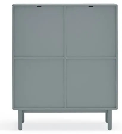 Kék-szürke magas komód 100x120 cm Corvo – Teulat