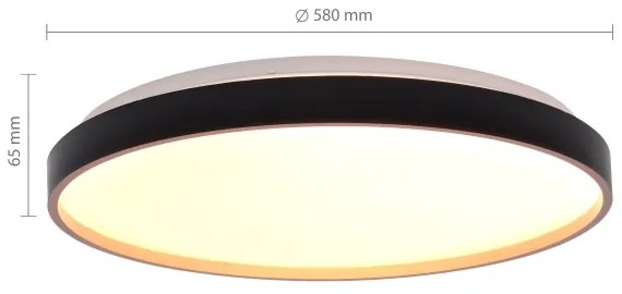 Brilagi - LED dimmelhető mennyezeti lámpa CALA LED/60W/230V 3000-6500K átm. 58 cm + távirányító