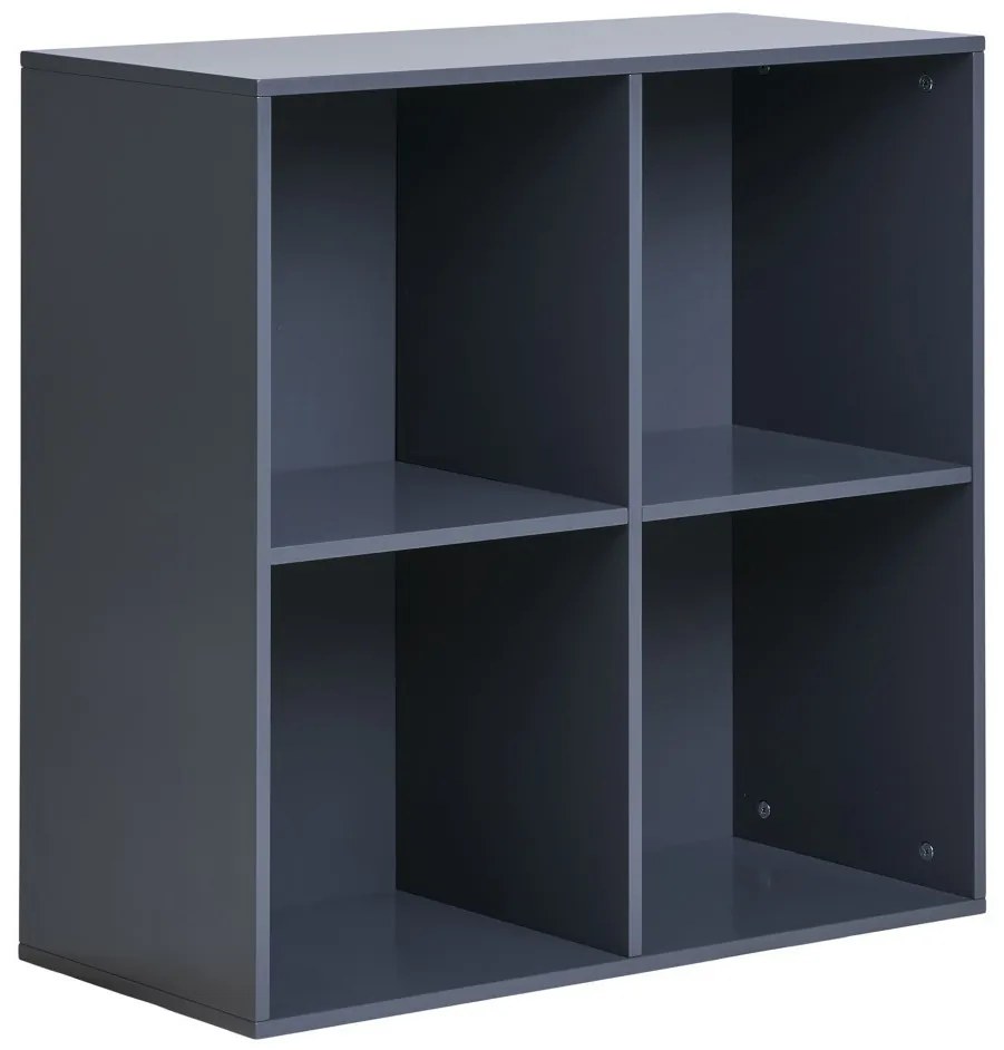 Horne fali polc, festett fa, sötétszürke 69x30x69 cm