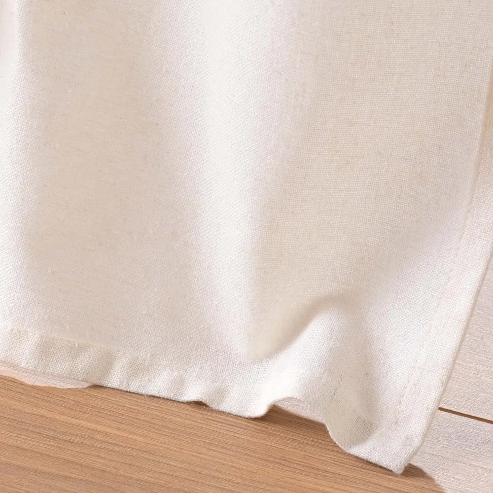 Fehér-barna jutakeverék függöny 140x240 cm Cirrus – douceur d'intérieur