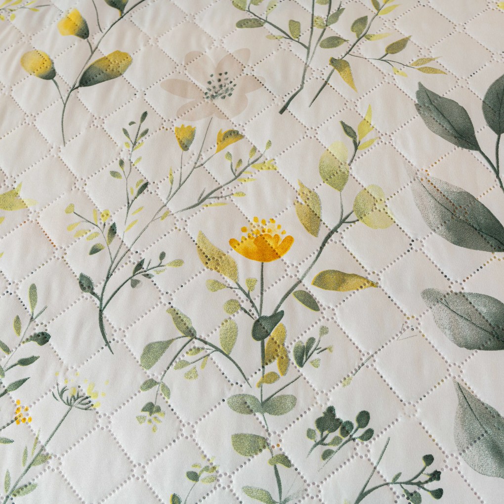 Ágytakaró CITRUS GARDEN, fehér Méret: 220 x 240 cm