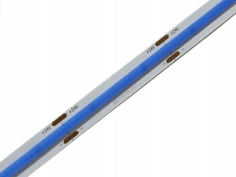 Led Szalag 24V DC Kék 10W/m 2400 Cob Smd IP20 10mm Szín Kék