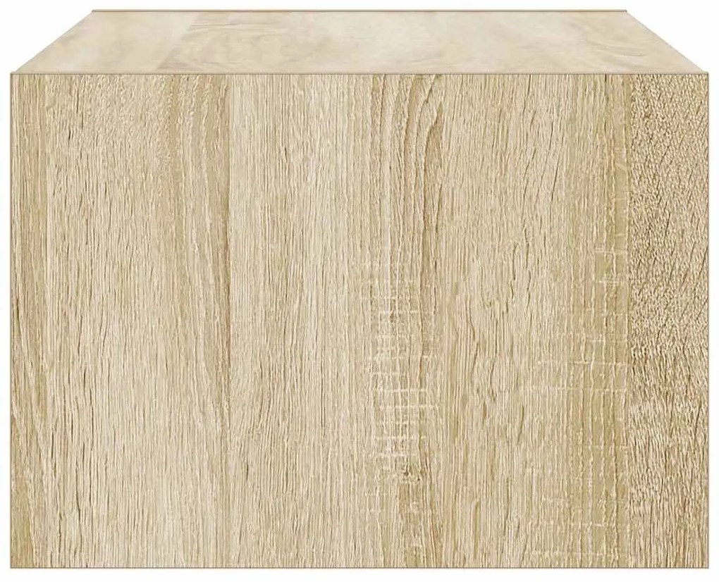 TV szekrény LED világítással sonoma tölgyfa 75x35,5x25 cm