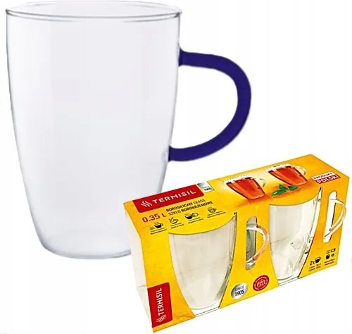 Hőálló Poharak 2DB Tea Kávéhoz 350 ml Gyógynövény Poharak Boroszilikát