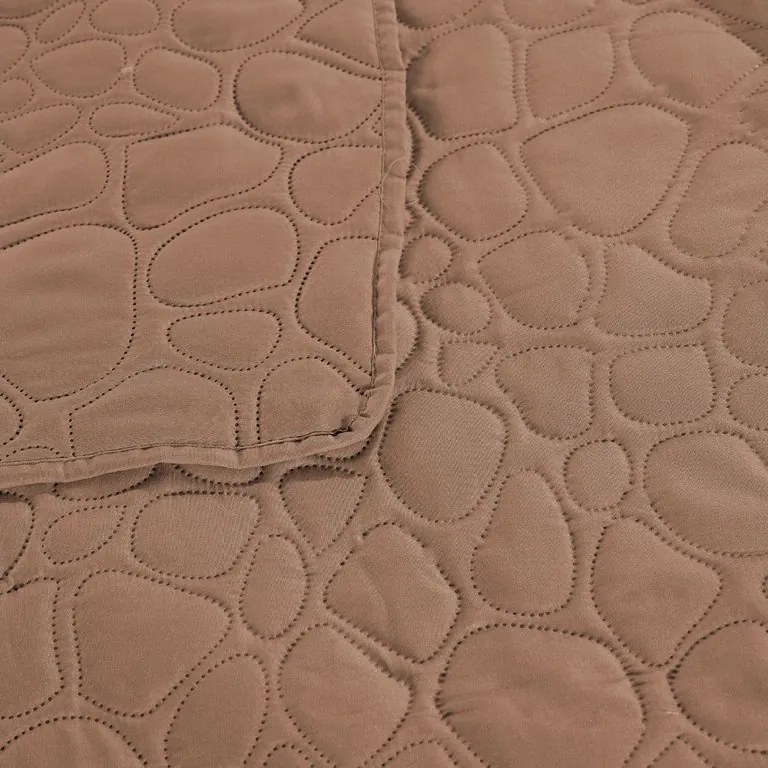 Világosbarna STONE ágytakaró Méret: 200 x 220 cm