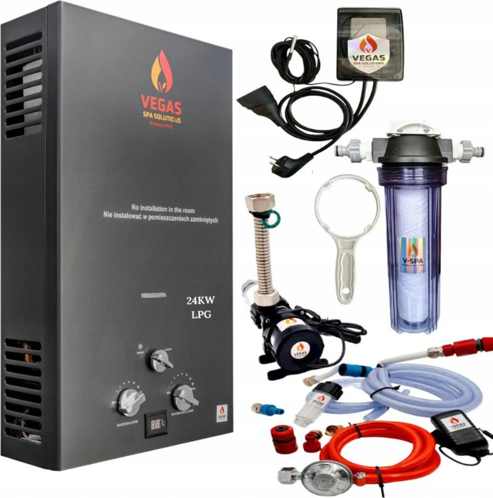 Lpg Fűtőberendezés gázos propán bután jakuzzi dézsa fürdőkád Spa Premium