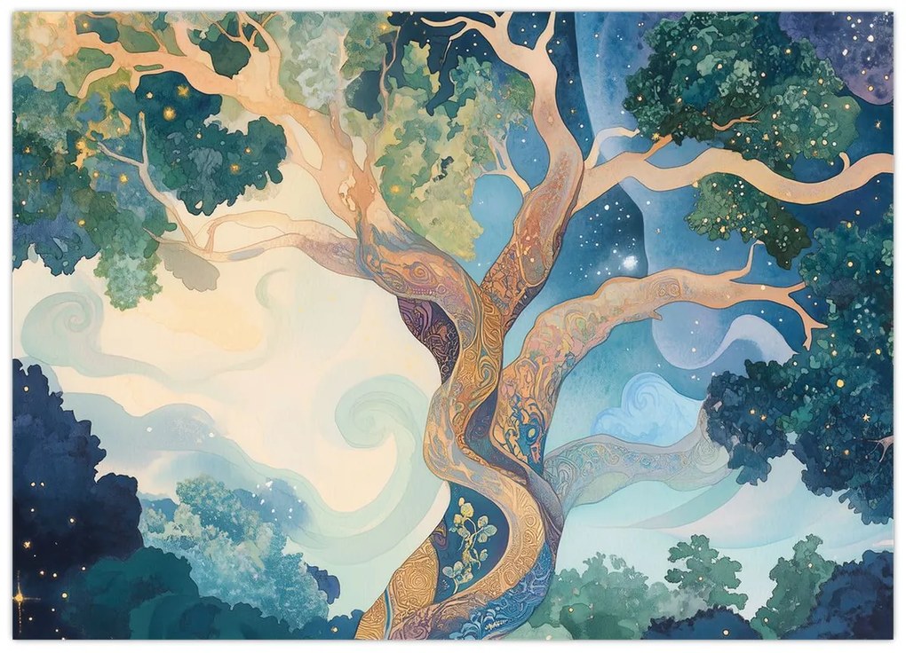 Kép – Kozmikus fa (70x50 cm)