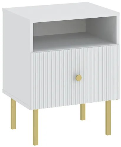 Éjjeliszekrény Fehér Színben. VIENA