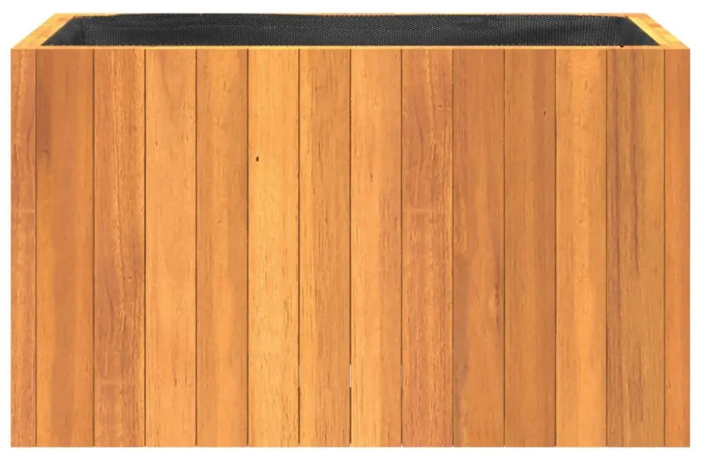 tömör akácfa kerti virágtartó 59x27,5x35 cm