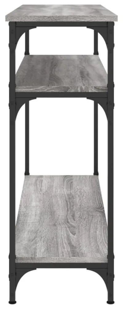szürke sonoma színű szerelt fa tálalóasztal 100x29x75 cm