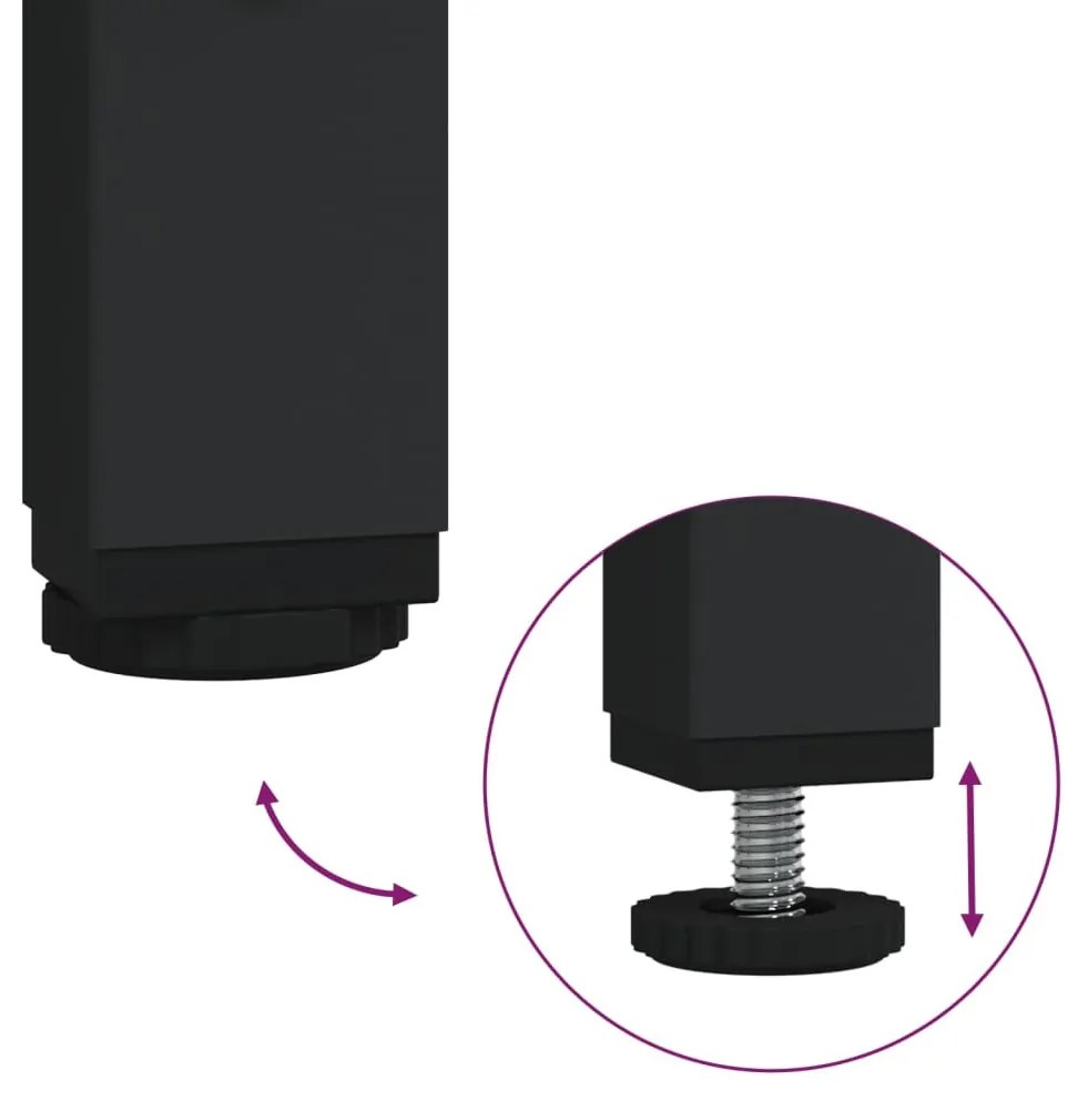 sonoma tölgyfa ajtós TV-szekrény 60 x 35 x 45 cm redőzött fa