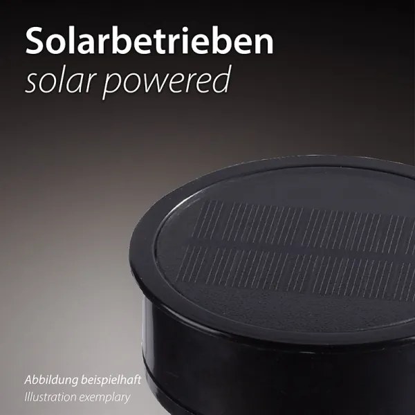 JUST LIGHT. 19106-18-3 - 3x LED napelemes lámpa FACKEL LED/0,24W/1,2V fekete