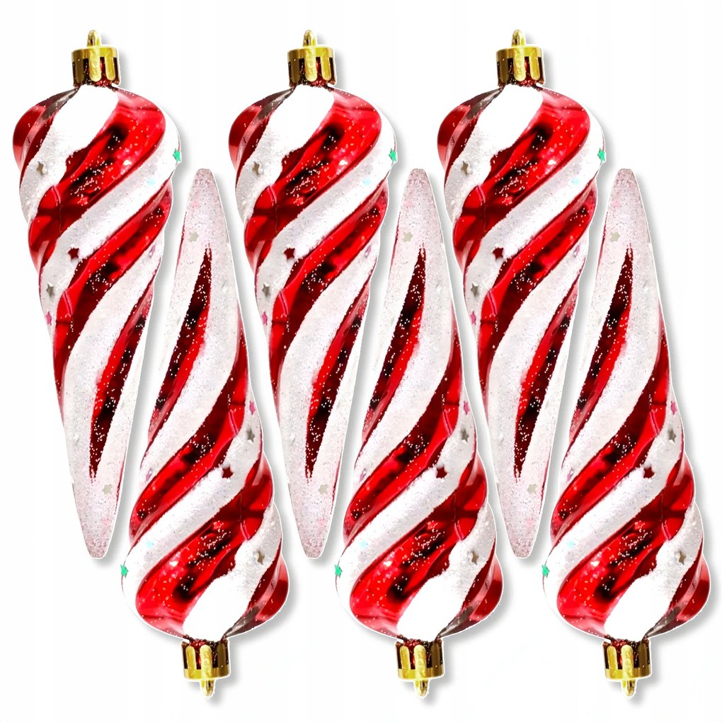 Nagy karácsonyfadíszek, jégcsapok, törésbiztos karácsonyfagömbök