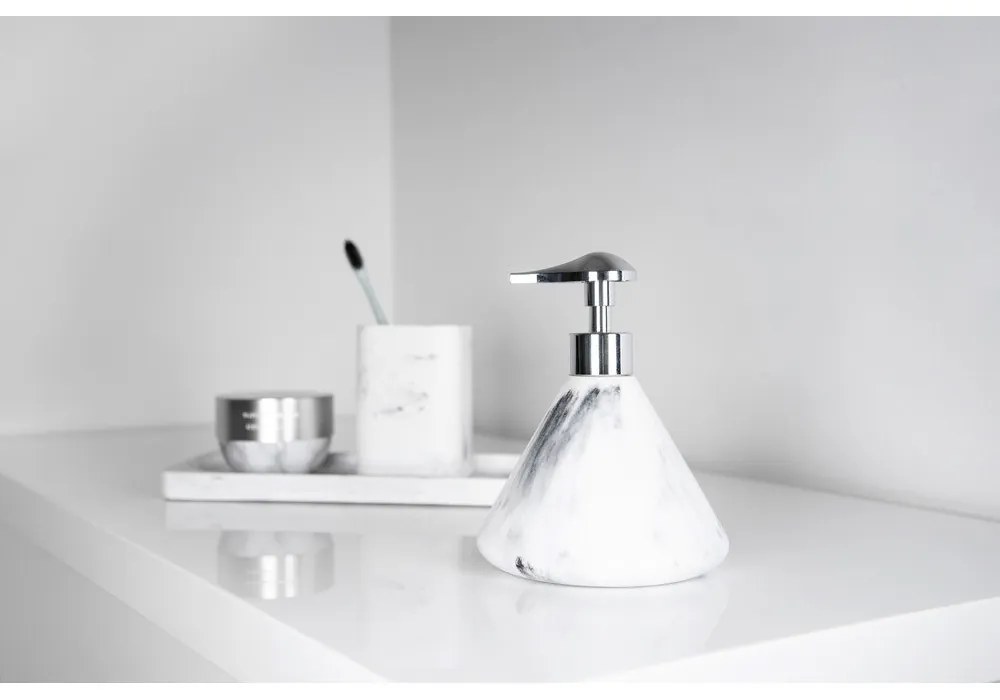 Desio szürke-fehér fürdőszobai tálca - Wenko