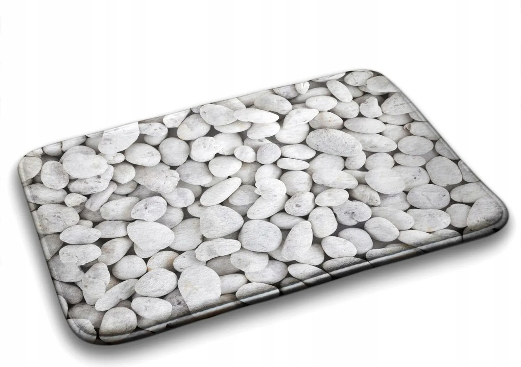 Divatos nedvszívó fürdőszoba szőnyeg Kövek 75x45 cm