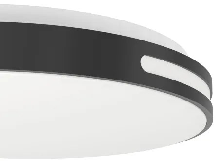 Eglo 300687-LED RGBW Dimmelhető mennyezeti lámpa MONTEGRANARO-Z LED/18,5W/230V fekete + távirányító