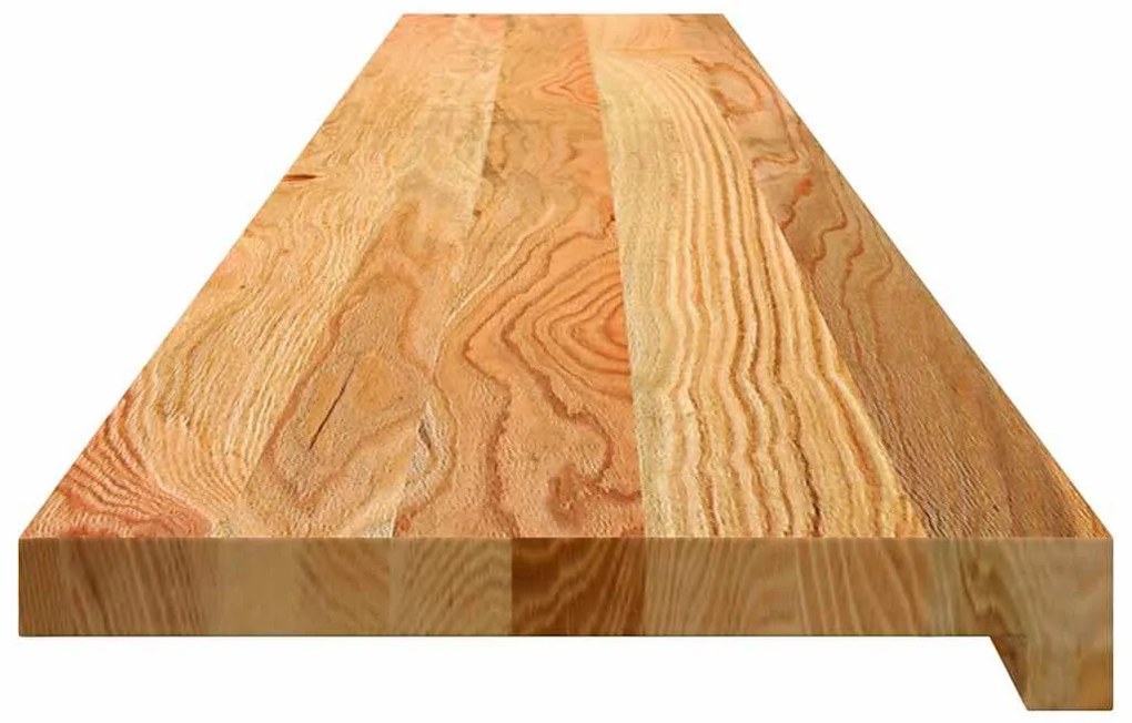 ablakpárkányok 2 db világosbarna 160x30x2 cm tömör fa tölgyfa