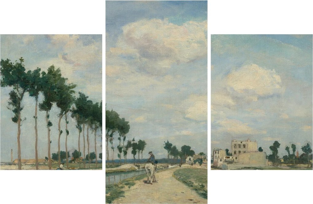 Kép - Johan Barthold Jongkind, The Towpath, reprodukciók (90x60 cm)